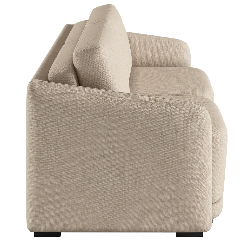 Sofá Cama para Sala de Estar 2 Lugares 196cm Montserrat K01 Linho Bege - Lyam Decor