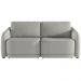 Sofá Cama para Sala de Estar 2 Lugares 196cm Montserrat K01 Linho Cinza - Lyam Decor
