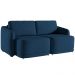 Sofá Cama para Sala de Estar 2 Lugares 196cm Montserrat K01 Veludo Azul Marinho - Lyam Decor