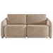 Sofá Cama para Sala de Estar 2 Lugares 196cm Montserrat K01 Veludo Bege - Lyam Decor