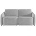 Sofá Cama para Sala de Estar 2 Lugares 196cm Montserrat K01 Veludo Cinza - Lyam Decor