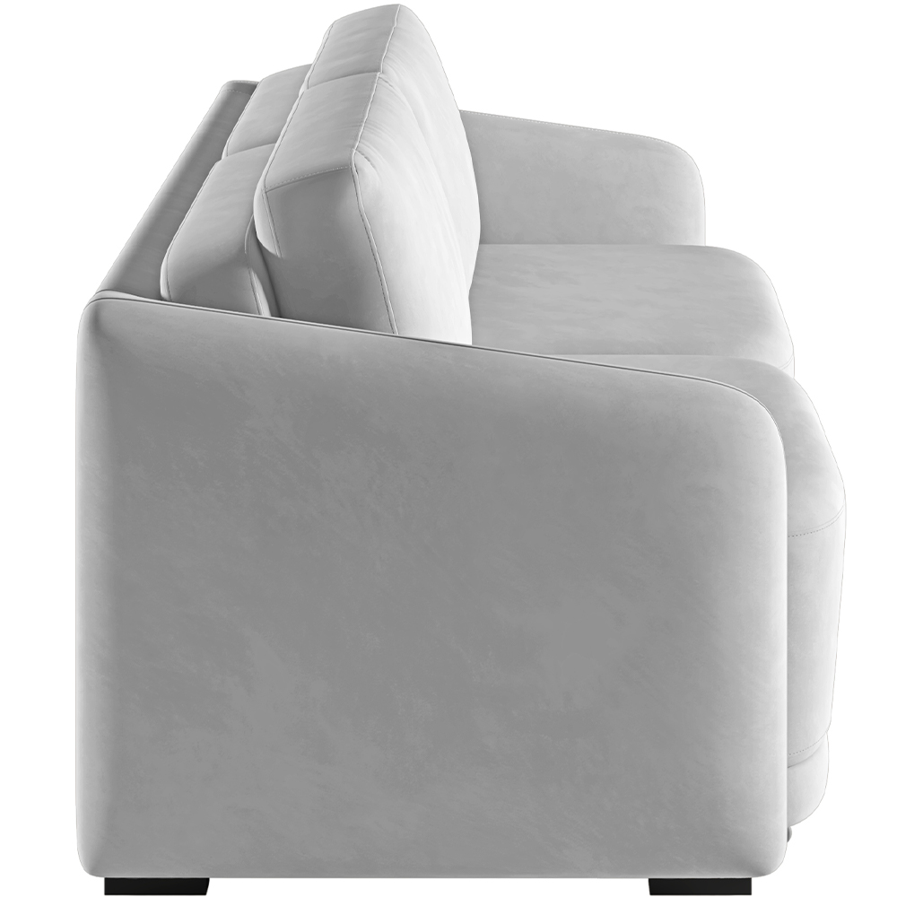 Sofá Cama para Sala de Estar 2 Lugares 196cm Montserrat K01 Veludo Cinza - Lyam Decor