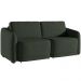Sofá Cama para Sala de Estar 2 Lugares 196cm Montserrat K01 Veludo Verde - Lyam Decor