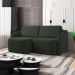 Sofá Cama para Sala de Estar 2 Lugares 196cm Montserrat K01 Veludo Verde - Lyam Decor