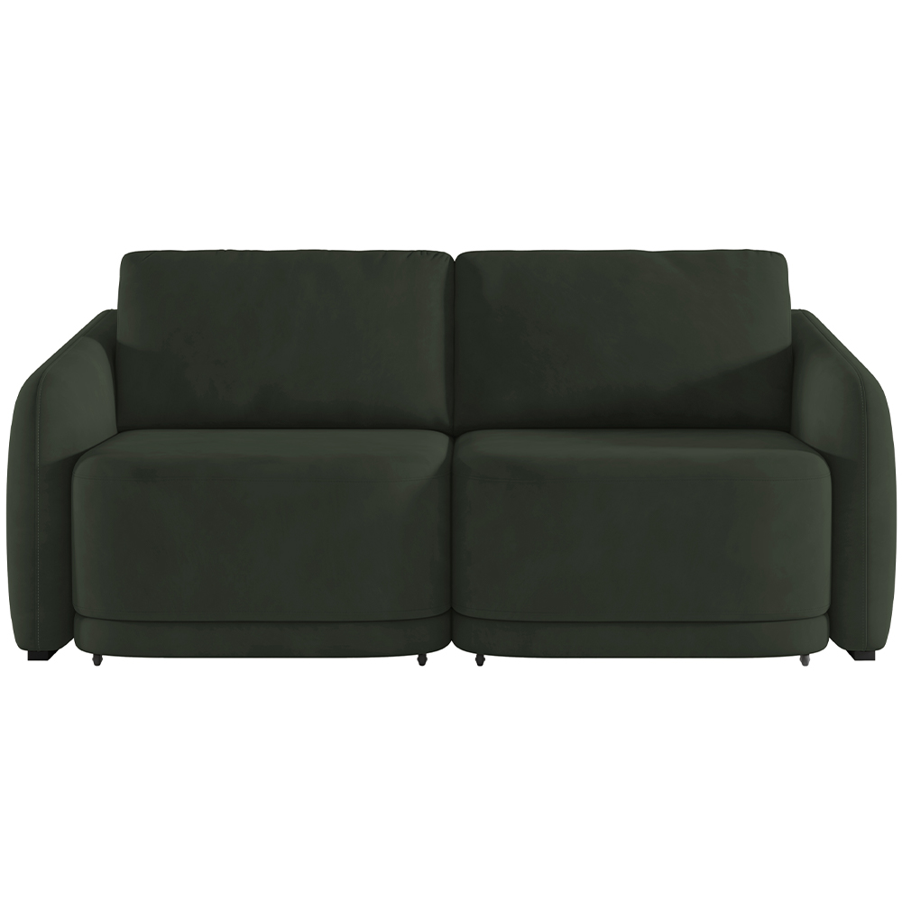 Sofá Cama para Sala de Estar 2 Lugares 196cm Montserrat K01 Veludo Verde - Lyam Decor