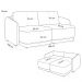 Sofá Cama para Sala de Estar 2 Lugares 196cm Montserrat K01 Veludo Verde - Lyam Decor