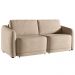 Sofá Cama para Sala de Estar 2 Lugares 216cm Montserrat K01 Veludo Bege - Lyam Decor