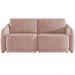 Sofá Cama para Sala de Estar 2 Lugares 216cm Montserrat K01 Veludo Rosê - Lyam Decor