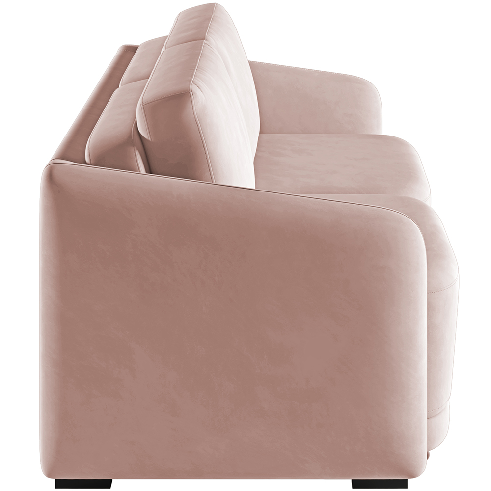 Sofá Cama para Sala de Estar 2 Lugares 216cm Montserrat K01 Veludo Rosê - Lyam Decor
