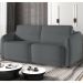 Sofá Cama para Sala de Estar 3 Lugares 236cm Montserrat K01 Bouclê Cinza - Lyam Decor