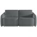 Sofá Cama para Sala de Estar 3 Lugares 236cm Montserrat K01 Bouclê Cinza - Lyam Decor