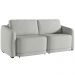 Sofá Cama para Sala de Estar 3 Lugares 236cm Montserrat K01 Linho Cinza - Lyam Decor