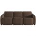 Sofá Cama para Sala de Estar 3 Lugares 246cm Montserrat K01 Veludo Marrom - Lyam Decor