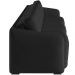 Sofá Cama para Sala de Estar 3 Lugares 246cm Montserrat K01 Veludo Preto - Lyam Decor