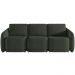 Sofá Cama para Sala de Estar 3 Lugares 246cm Montserrat K01 Veludo Verde - Lyam Decor