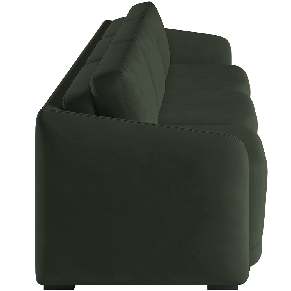 Sofá Cama para Sala de Estar 3 Lugares 246cm Montserrat K01 Veludo Verde - Lyam Decor