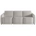Sofá Cama para Sala de Estar 3 Lugares 276cm Montserrat K01 Bouclê Creme - Lyam Decor