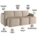 Sofá Cama para Sala de Estar 3 Lugares 276cm Montserrat K01 Linho Bege - Lyam Decor