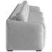 Sofá Cama para Sala de Estar 3 Lugares 276cm Montserrat K01 Veludo Cinza - Lyam Decor