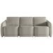 Sofá Cama para Sala de Estar 3 Lugares 306cm Montserrat K01 Bouclê Bege - Lyam Decor