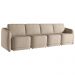 Sofá Cama para Sala de Estar 4 Lugares 316cm Montserrat K01 Linho Bege - Lyam Decor