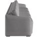 Sofá Cama para Sala de Estar 4 Lugares 356cm Montserrat K01 Bouclê Cinza - Lyam Decor