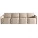Sofá Cama para Sala de Estar 5 Lugares 436cm Montserrat K01 Linho Bege - Lyam Decor