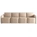 Sofá Cama para Sala de Estar 5 Lugares 436cm Montserrat K01 Veludo Bege - Lyam Decor