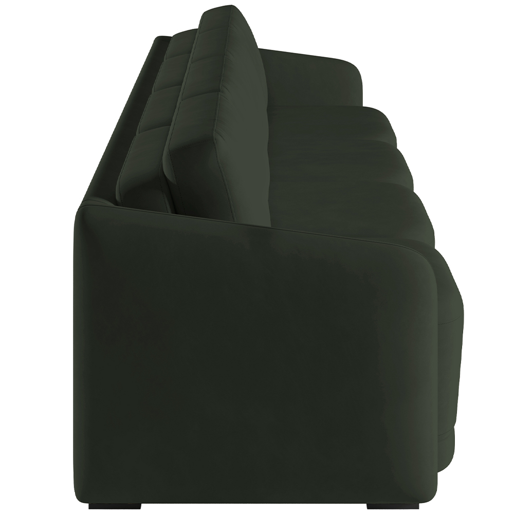 Sofá Cama para Sala de Estar 5 Lugares 436cm Montserrat K01 Veludo Verde - Lyam Decor