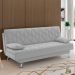 Sofá Cama para Sala de Estar Quarto 193cm Lia M03 Veludo Cinza - Lyam Decor