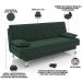 Sofá Cama para Sala de Estar Quarto 193cm Lia M03 Veludo Verde Musgo - Lyam Decor