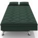 Sofá Cama para Sala de Estar Quarto 193cm Lia M03 Veludo Verde Musgo - Lyam Decor