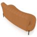 Sofá Chaise 2 Lugares Sala Living 135cm Pés Industrial Cayman K01 Linho Terracota - Lyam Decor