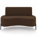 Sofá Chaise 2 Lugares Sala Living 135cm Pés Industrial Cayman K01 Veludo Marrom - Lyam Decor