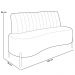 Sofá Chaise 2 Lugares Sala Living 160cm Pés Industrial Cayman K01 Veludo Rosê - Lyam Decor