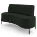 Sofá Chaise 2 Lugares Sala Living 160cm Pés Industrial Cayman K01 Veludo Verde - Lyam Decor