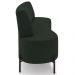 Sofá Chaise 2 Lugares Sala Living 160cm Pés Industrial Cayman K01 Veludo Verde - Lyam Decor