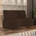 Sofá Chaise Living 2 Lugares 135cm Para Sala Cayman K01 Veludo Marrom - Lyam Decor