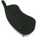 Sofá Chaise Living 2 Lugares 135cm Para Sala Cayman K01 Veludo Verde - Lyam Decor