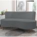 Sofá Chaise Living 2 Lugares 135cm Sala de Estar Istambul K01 Bouclê Cinza - Lyam Decor