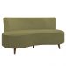 Sofá Chaise Living 2 Lugares 135cm Sala de Estar Istambul K01 Bouclê Verde - Lyam Decor