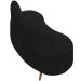 Sofá Chaise Living 2 Lugares 135cm Sala de Estar Istambul K01 Veludo Preto - Lyam Decor