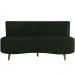 Sofá Chaise Living 2 Lugares 135cm Sala de Estar Istambul K01 Veludo Verde - Lyam Decor
