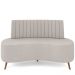 Sofá Chaise Living 2 Lugares 135cm para Sala Cayman K01 Linho Cru - Lyam Decor