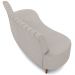 Sofá Chaise Living 2 Lugares 135cm para Sala Cayman K01 Linho Cru - Lyam Decor