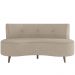Sofá Chaise Living 2 Lugares 135cm para Sala Istambul K01 Linho Bege - Lyam Decor
