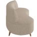 Sofá Chaise Living 2 Lugares 135cm para Sala Istambul K01 Linho Bege - Lyam Decor
