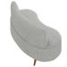Sofá Chaise Living 2 Lugares 135cm para Sala Istambul K01 Linho Cinza - Lyam Decor