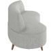 Sofá Chaise Living 2 Lugares 135cm para Sala Istambul K01 Linho Cinza - Lyam Decor