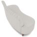 Sofá Chaise Living 2 Lugares 160cm Para Sala  Cayman K01 Bouclê Creme - Lyam Decor